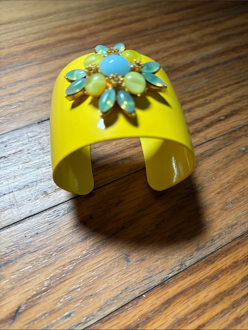 Gorgeous Lia Sophia Lemon Gem Cuff Bracelet